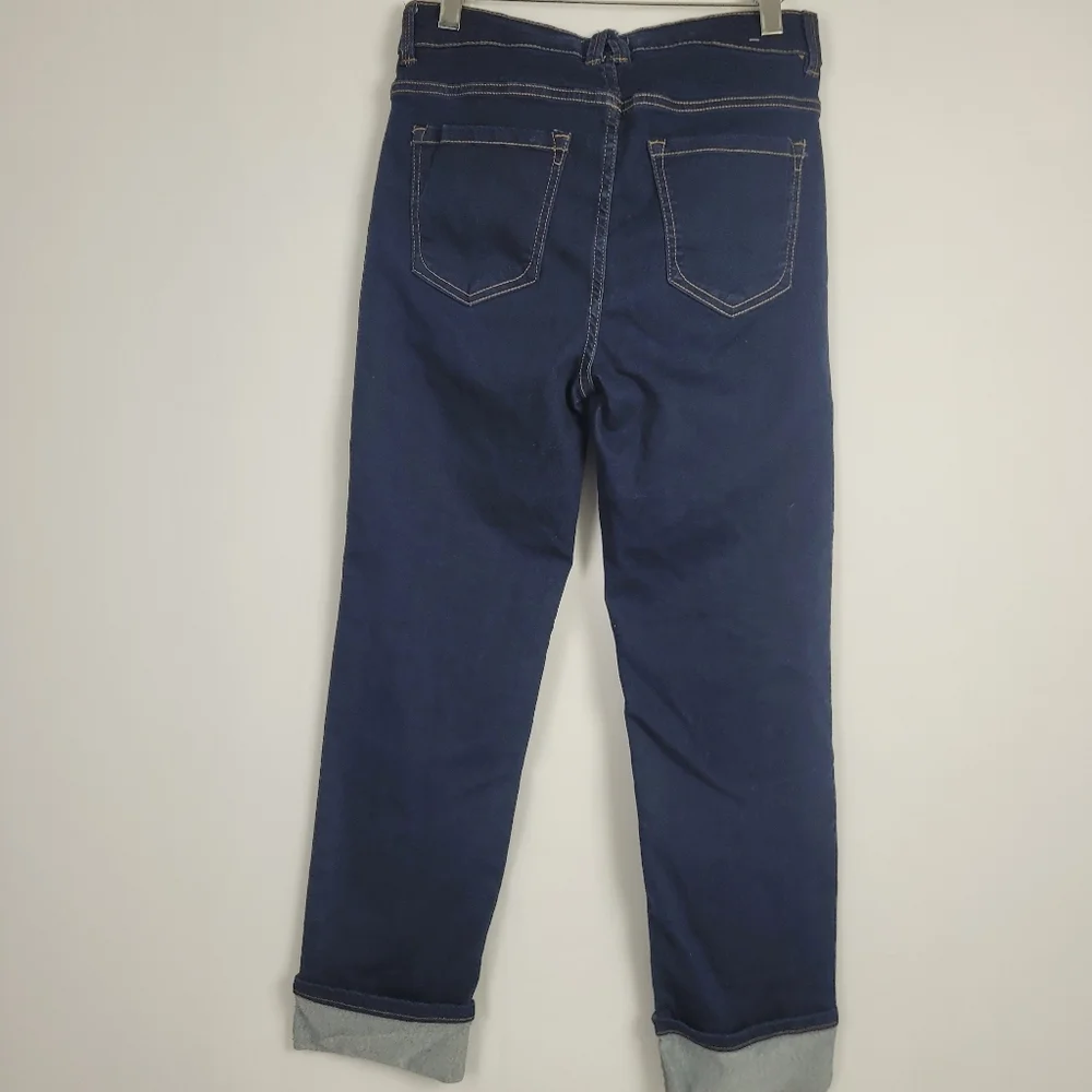 Angels Forever Young Ever Luxe Deep Cuff Straight Ankle Jeans Size 6/ 28 - Picture 3 of 15